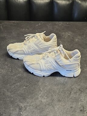 Balenciaga Off-White Mesh Low-Top Sneakers